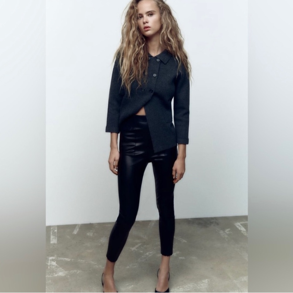 Zara leather pants